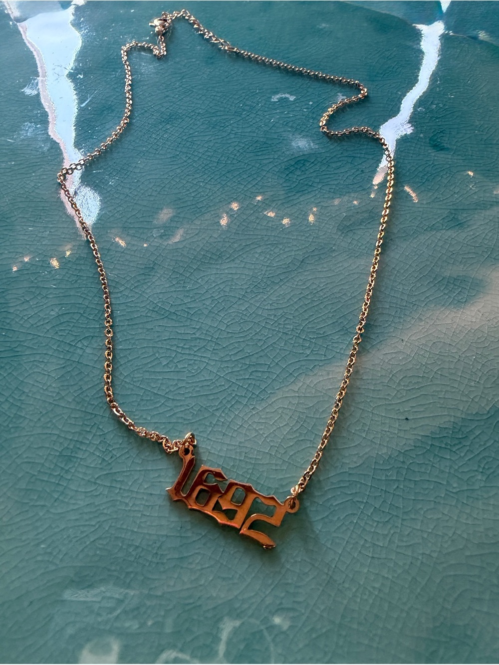 1692 Salem Witch Trials Gold Tone Necklace